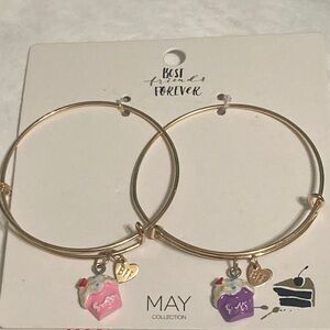 Best Friends Forever cupcake May bracelets